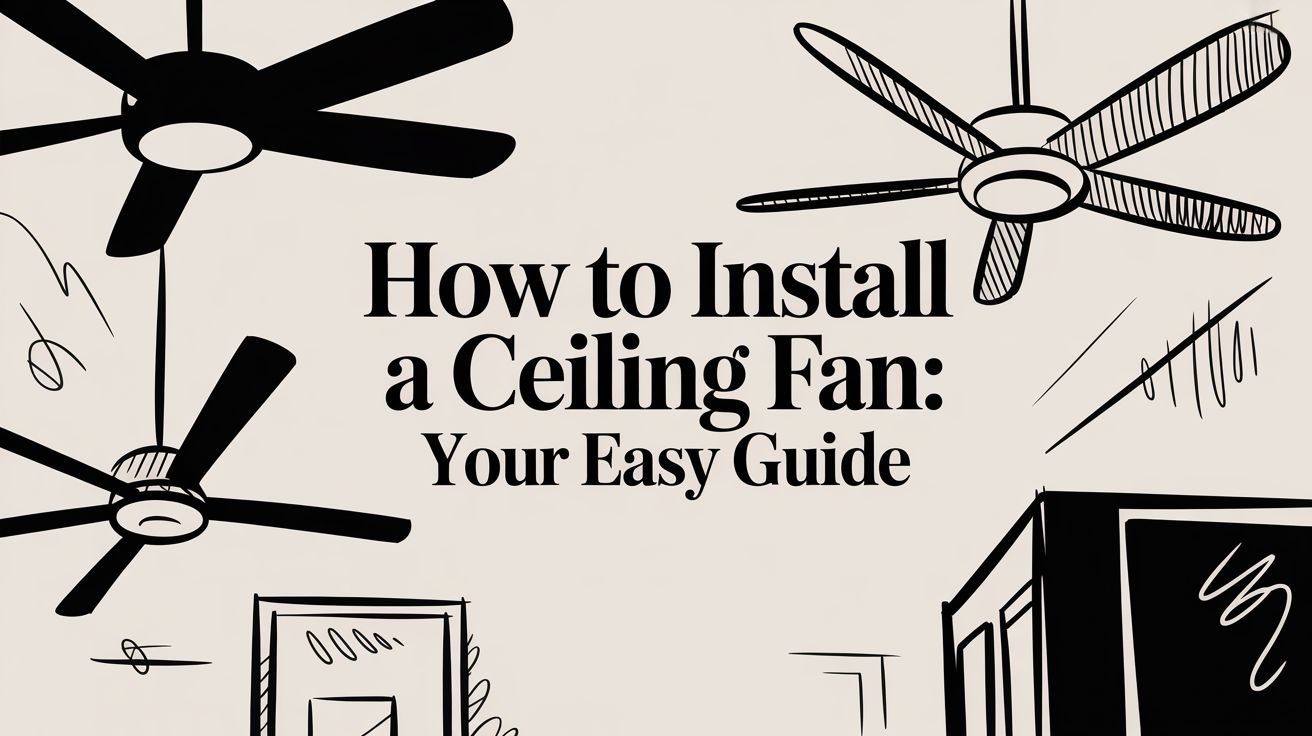How to Install a Ceiling Fan: Your Easy DIY Guide
