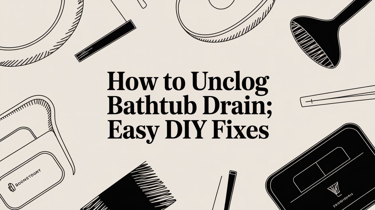 How to Unclog Bathtub Drain: Easy DIY Fixes for Homeowners
