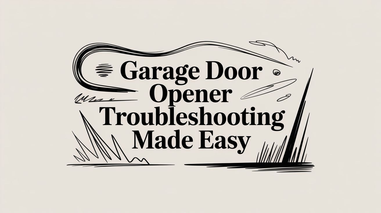 Garage Door Opener Troubleshooting Made Easy