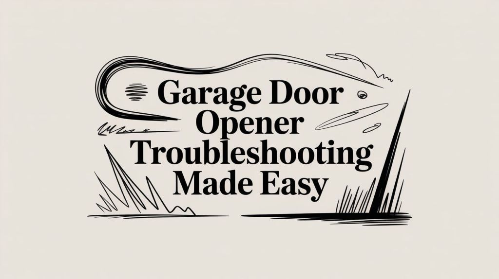 Garage Door Opener Troubleshooting Made Easy